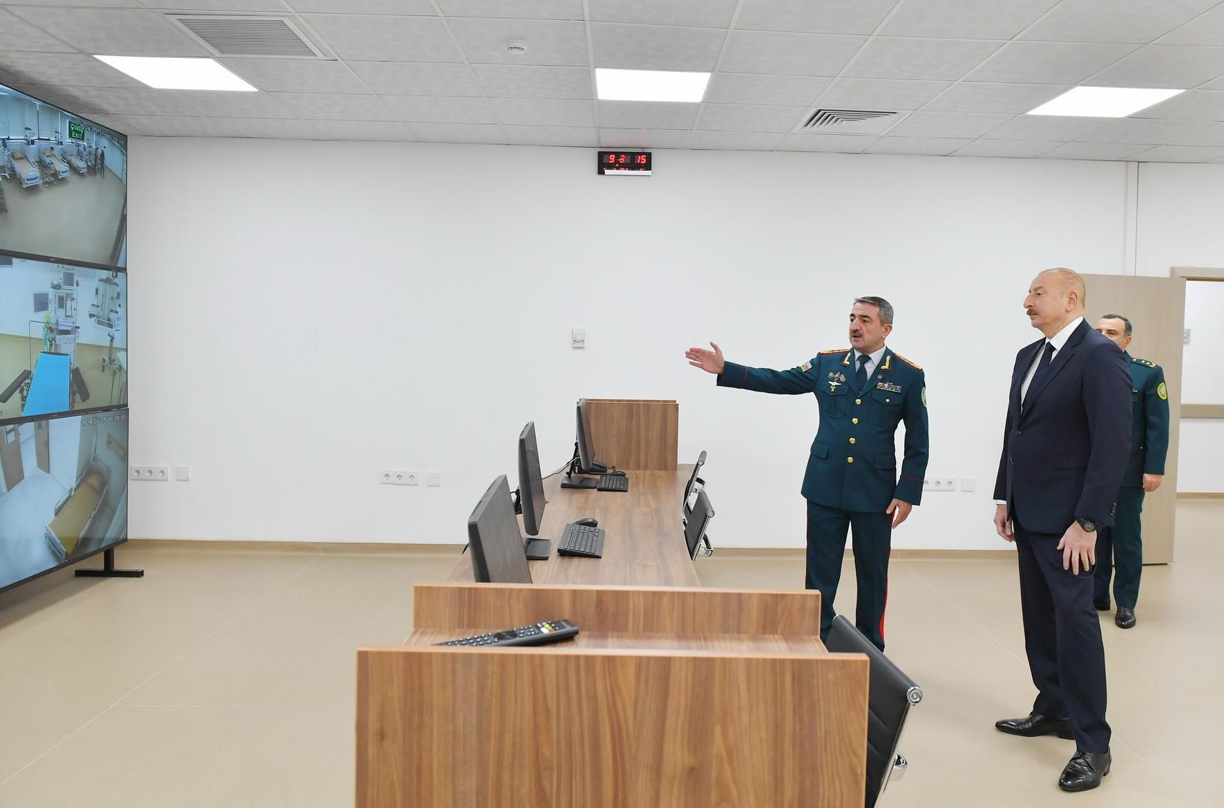 Prezident DSX-nin yeni hərbi hospital kompleksinin açılışında -  Yenilənib-FOTO