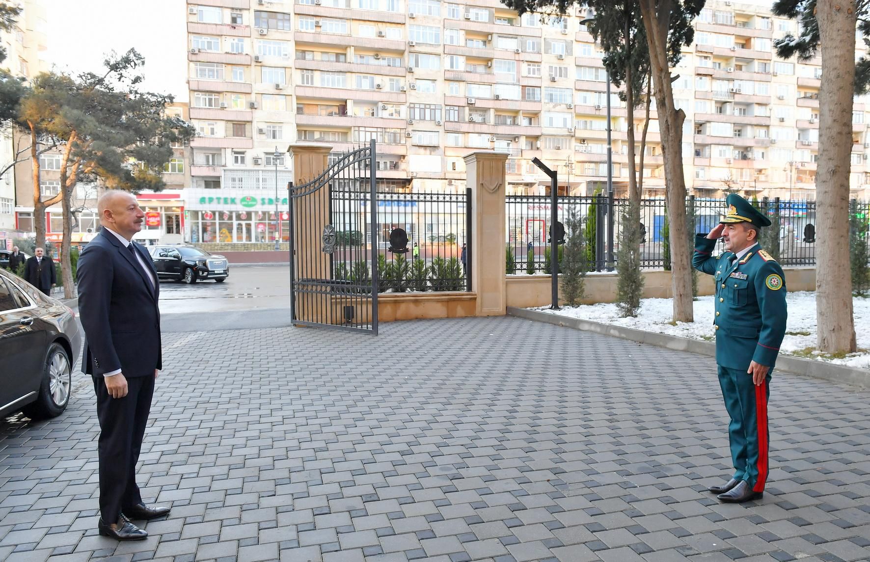 Prezident DSX-nin yeni hərbi hospital kompleksinin açılışında -  Yenilənib-FOTO
