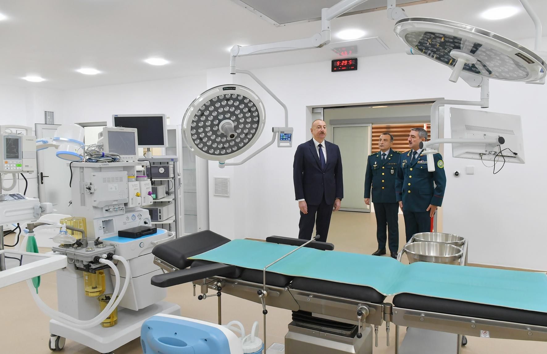 Prezident DSX-nin yeni hərbi hospital kompleksinin açılışında -  Yenilənib-FOTO
