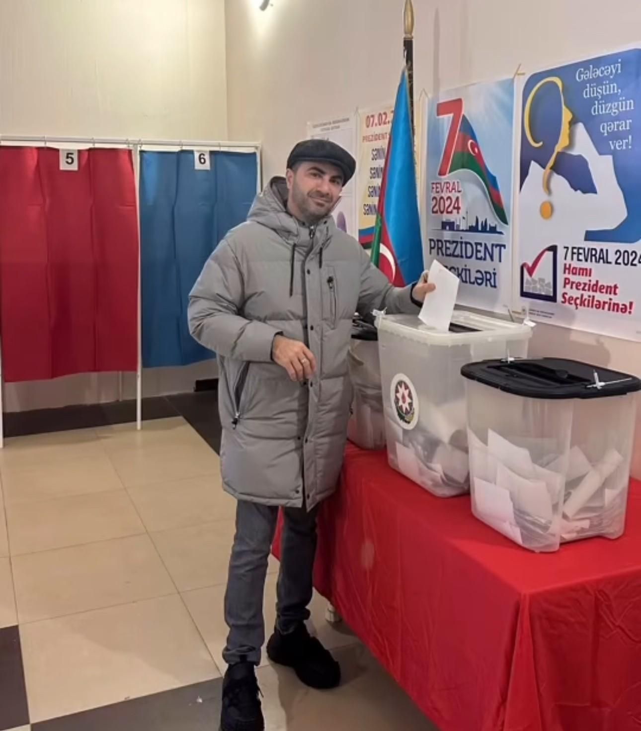 Məşhurlar səsvermədə -FOTOLAR 