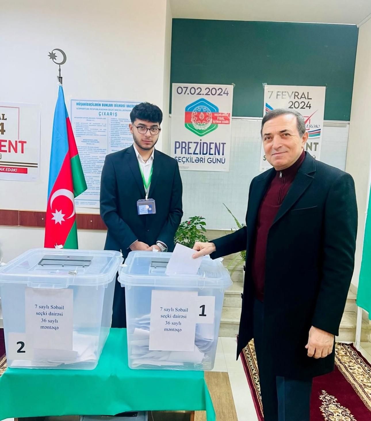 Məşhurlar səsvermədə -FOTOLAR 