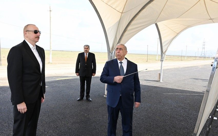 İlham Əliyev Hacıqabula getdi -  Yenilənib-FOTO