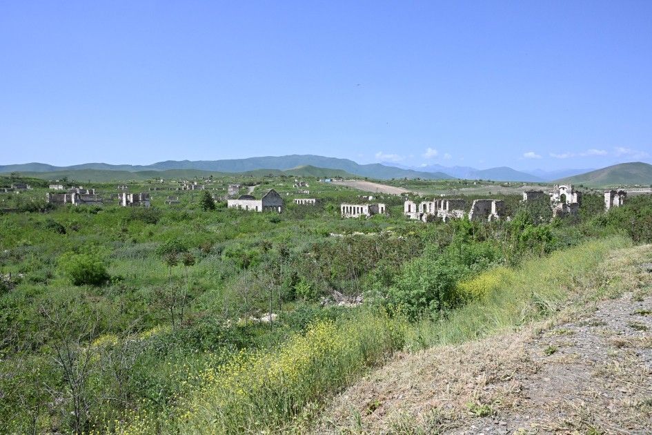 Prezidentlərə Füzulinin Baş planı təqdim edildi - FOTOLAR 