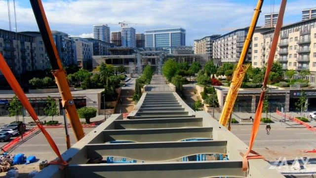 Paytaxtda unikal piyada körpüsü inşa edilir - FOTOLAR 