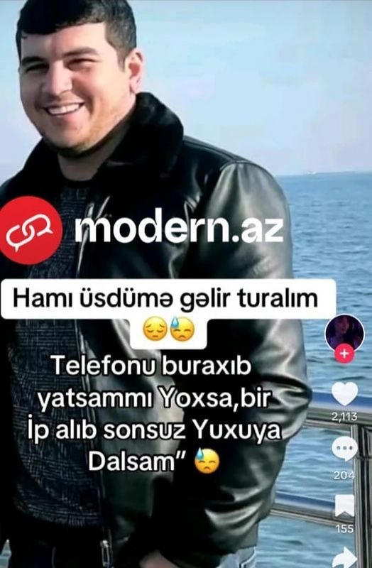 Bakıda qıza görə qətlə yetirilən Turalın sevgilisi: "Məni şantaj edirdi" - FOTO 