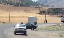 İranda İsrail dronlarını daşıyan maşını saxlanıldı - VİDEO