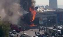 İrəvanda supermarketdə güclü yanğın - VİDEO 