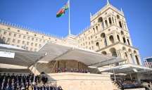 Sabiq və indiki rəislər paradı birlikdə izlədi - FOTO 