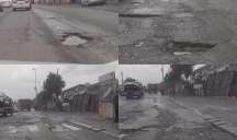 Sabunçunun qorxunc yolları - Avtobuslar dağılır, şəxsi maşınlar təhlükə yaradır... - FOTO - VİDEO