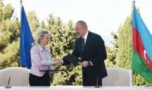 İlham Əliyev və Leyen mətbuata bəyanat verdilər 