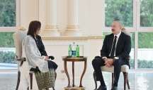 Prezident xanım səfiri qəbul etdi  - FOTO