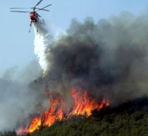 Ağdərədə helikopter havaya qalxdı 