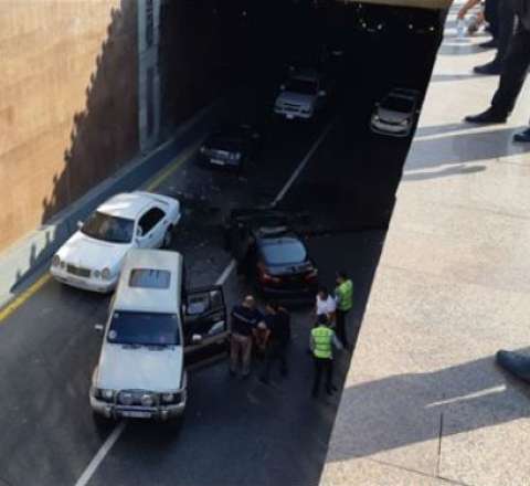 Bakıda tuneldə ağır qəza - VİDEO 