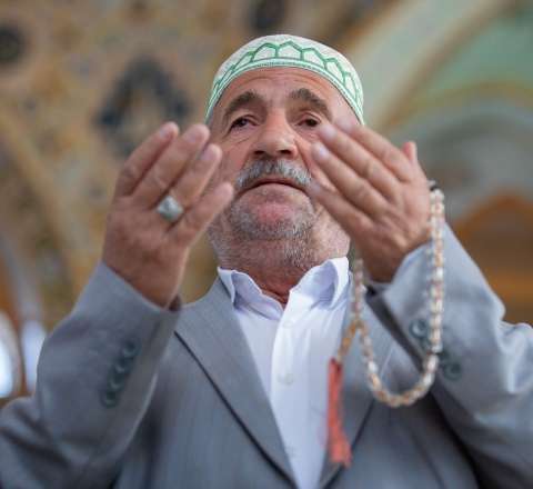 Gəncədə bayram namazı qılındı 