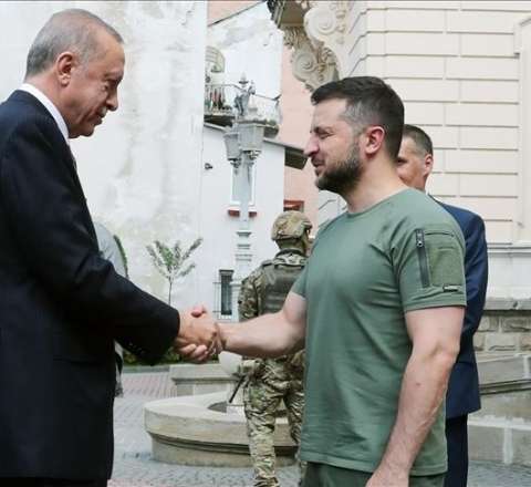 Zelenski Ərdoğana türkçə təşəkkür etdi 