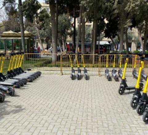 Bakıda 9 yeni skuter parklanma məntəqəsi yaradıldı 