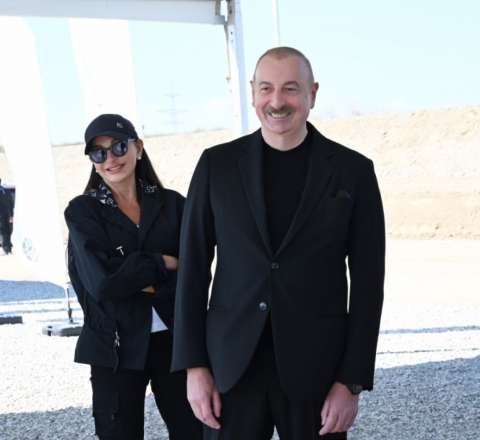 İlham Əliyev və xanımı Xocavənddədir 