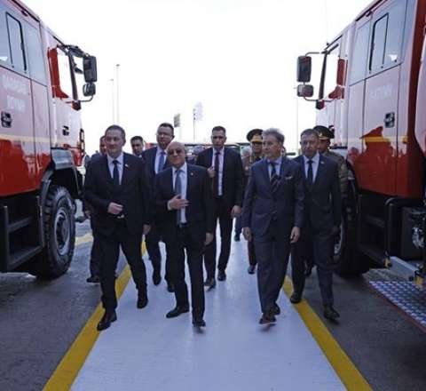 Aleksandr Turçin Səbail Rayon Yanğından Mühafizə Hissəsində - FOTOLAR 