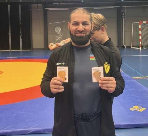 Mamed Süleymanov İsveçdə ikiqat çempion oldu - FOTO 