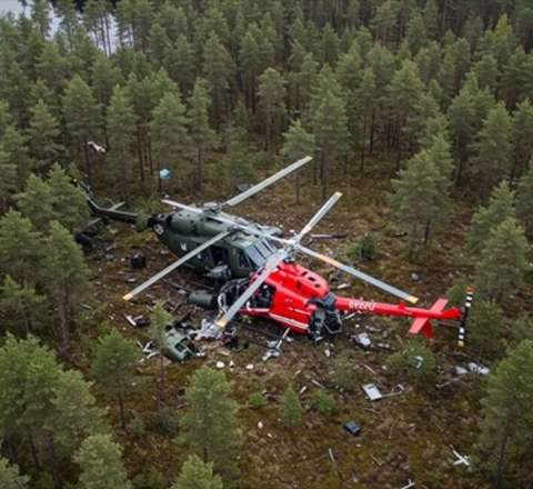 Finlandiyada helikopterlər toqquşdu - 5 nəfər öldü 