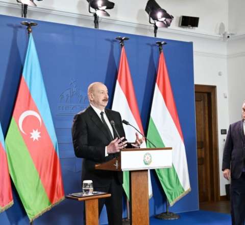 Azərbaycan və Macarıstan liderləri mətbuata bəyanatla çıxış ediblər 
