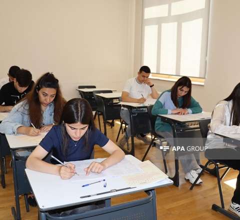Azad Xankəndidə ilk imtahan - FOTO 