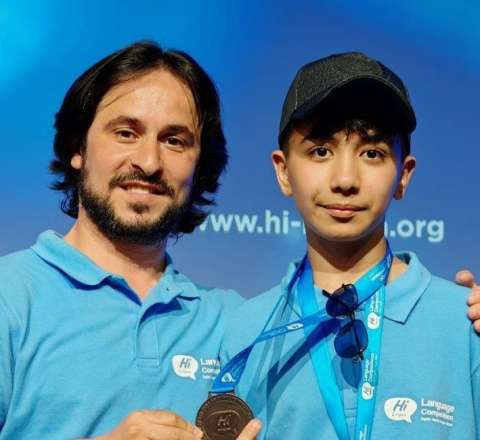 Məktəblimiz beynəlxalq olimpiadada qızıl medal qazandı -  FOTO-VİDEO
