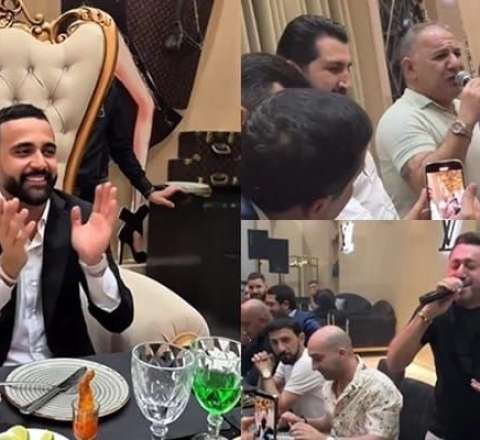 Hüseyn Bakıda özünə ad günü keçirdi - Video 