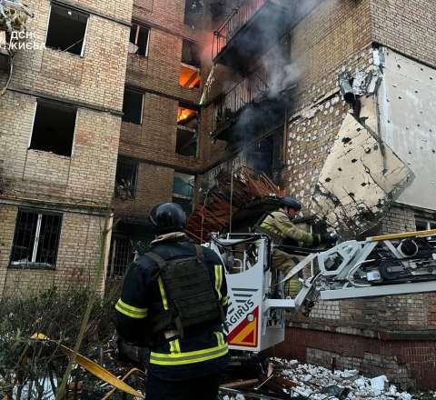 Ukraynada gərgin gecə: 440-dan çox PUA ilə hücum... -  FOTO+VİDEO