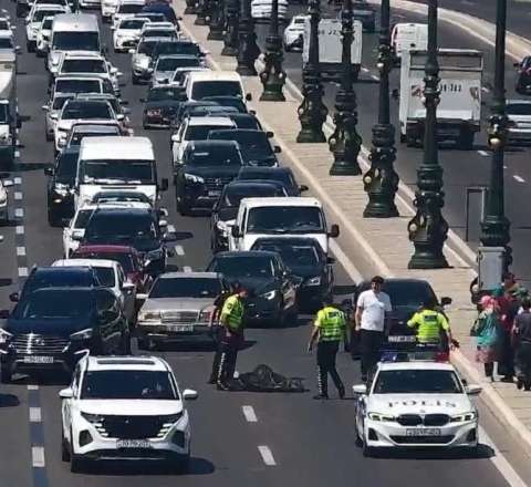 Bakıda maşın piyadanı belə vurub öldürdü -  Anbaan GÖRÜNTÜLƏR