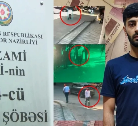 Maska taxıb quldurluq etdi - VİDEO 