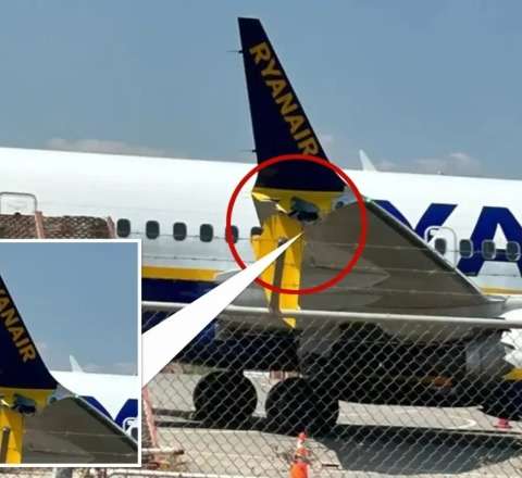 Daha bir təyyarə krizi: "Boeing 737"nin qanadı qırıldı 