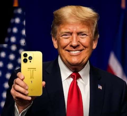 Tramp amerikalılara "qızıl" telefon satacaq 