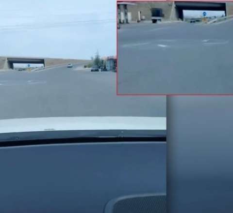 "Nasosnu"da yola çəkilən dairə təhlükəli vəziyyət yaradıb - VİDEO