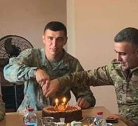 Hərbi prokuror ad gününü əsgərlərlə qeyd etdi - FOTO 