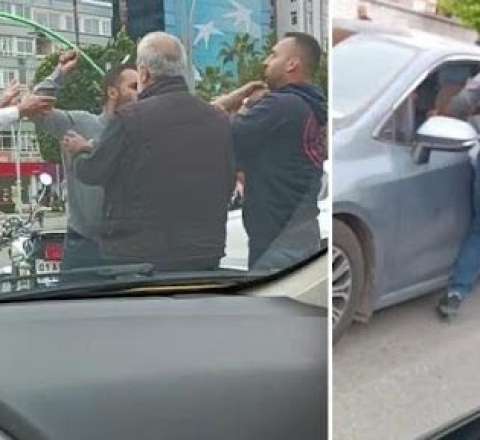 Sürücü qəfil manevr etdiyinə görə vəhşicəsinə döyüldü  