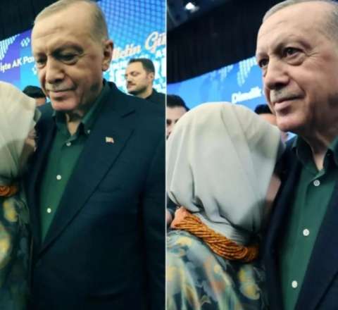 Ərdoğan və xanımından duyğulu anlar... - Video 