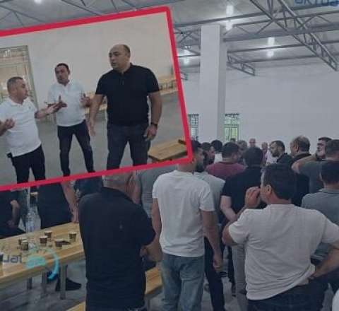 Deputat seçiciyə çaynik atdı -  VİDEO