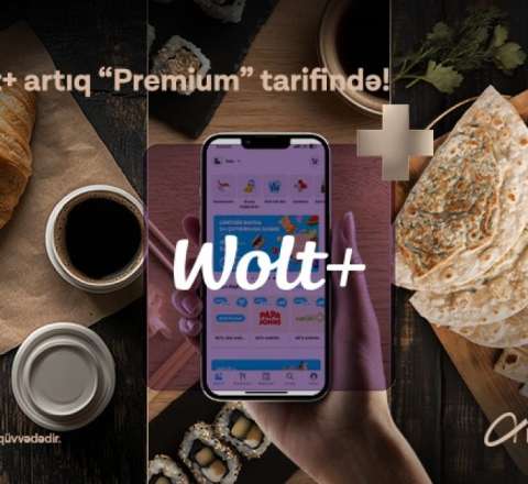 Azercell-dən “Premium” tarif istifadəçilərinə 6 aylıq pulsuz “Wolt+” abunəliyi! 