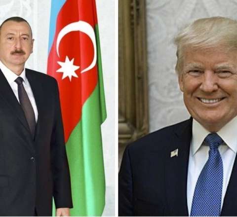 İlham Əliyev Trampa təşəkkür etdi - FOTO