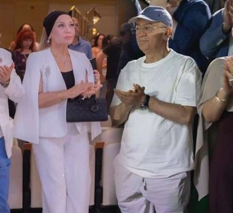 Kəmaləddin Heydərov festivalı xanımı ilə izlədi - FOTO 