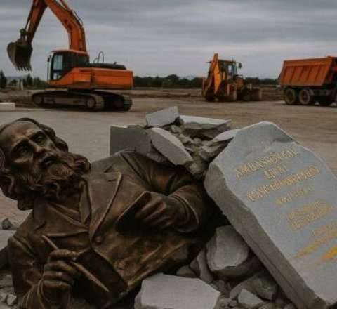Rusiya icazəsiz büst qoyur, sonra da bizə "vandal" deyir -  Politoloq
