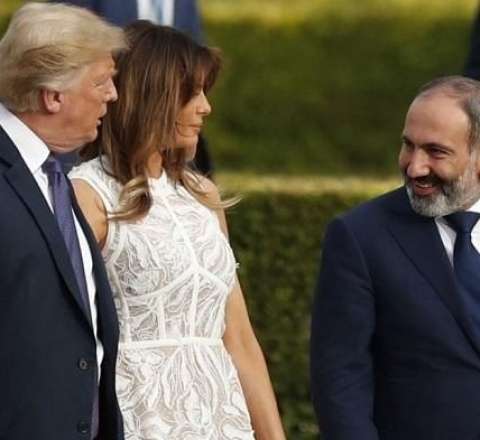 Trampla Paşinyanın görüşü başladı 