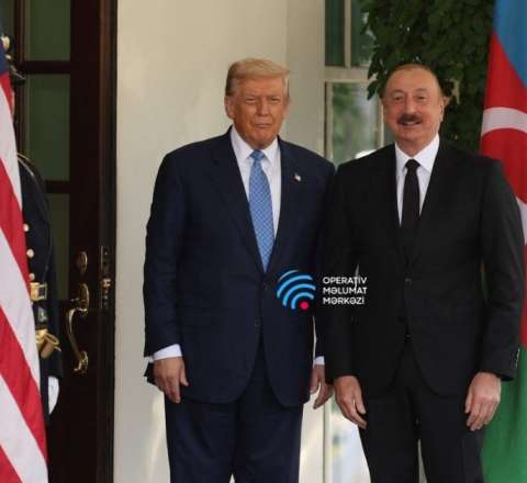 Trampla Əliyevin görüşü başladı 