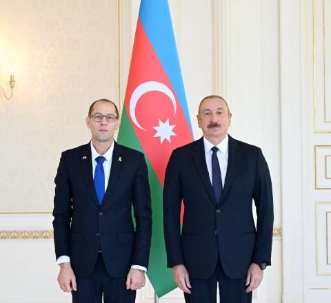  İlham Əliyev İsrailin yeni səfirini QƏBUL ETDI - FOTO