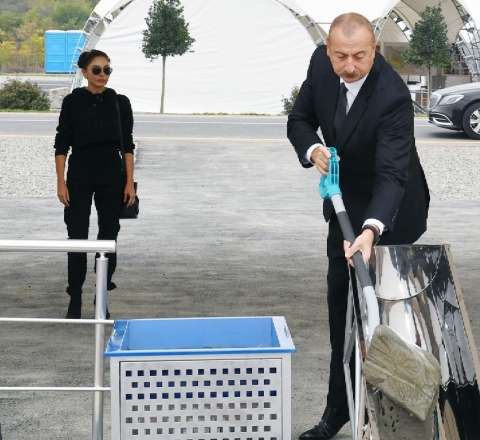 Gəncədə bazalt məhsullarının istehsalı müəssisəsinin təməli qoyuldu -  YENİLƏNİB