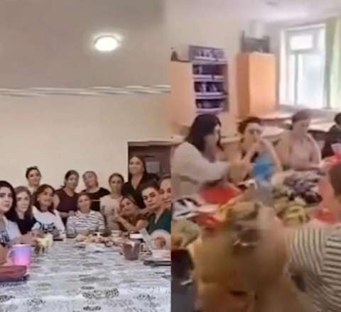 Bakıda müəllimlər məktəbdə məclis təşkil ediblər - İDDİA 