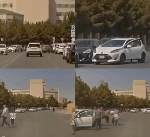Bakıda piyadanı vuran sürücü DÖYÜLDÜ 