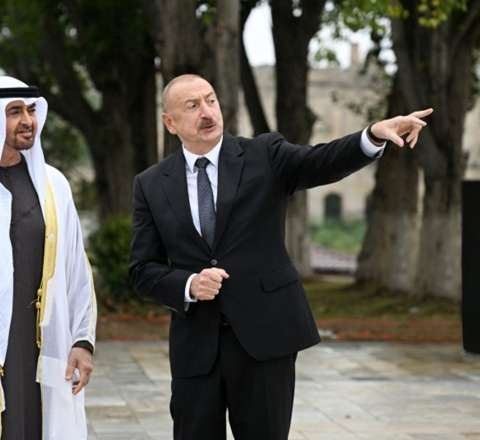 Ölkə başçıları həmin heykəllərə baxdılar - FOTO