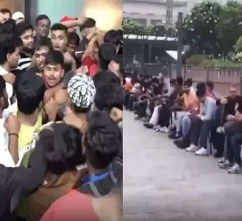 "iPhone 17" almaq üçün növbədə DAVA: Polislər müdaxilə etdi - VİDEO 
